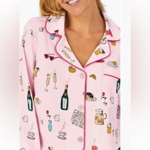 Bed Head Pajamas Let's Do Brunch Full Set Long Sleeve Classic Jersey Medium